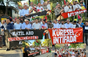 Siverek'te İsmail Haniyye'nin vasiyeti için yürüyüş düzenlendi