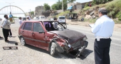 Siverek'te Trafik  Kazası, 3 Yaralı