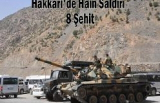 Hakkari'de karakola saldırı: 8 şehit