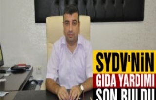 SYDV'nin Gıda Yardımı Sona Erdi