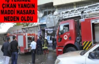 İşyerindeki Yangın Maddi Hasara Neden Oldu