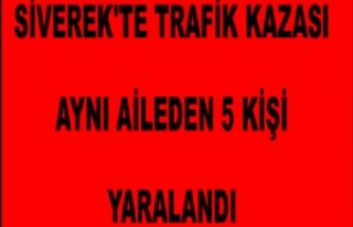 Siverek’te Kaza Aynı Aileden Beş Kişi Yaralandı...