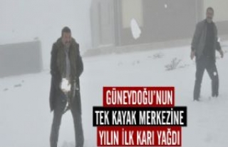 Güneydoğunun Tek Kayak Merkezine Yılın İlk Karı...