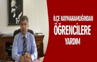 İlçe Kaymakamlığından Öğrencilere Yardım