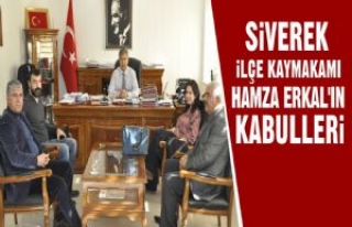 Siverek İlçe Kaymakamı Hamza Erkal'ın Kabulleri...