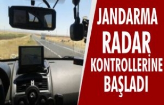 Jandarma Radar Kontrollerine Başladı