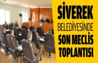 Siverek Belediyesinde Son Meclis Toplantısı