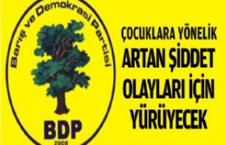 BDP; Çocuklara Yönelik Şiddet İçin Yürüyecek