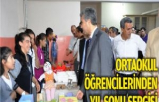 Ortaokul Öğrencilerinden Yıl Sonu Sergisi