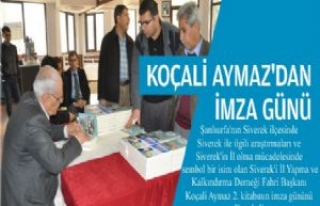 KOÇALİ AYMAZ'DAN İMZA GÜNÜ