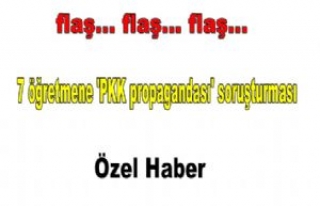 7 öğretmene 'PKK propagandası' soruşturması