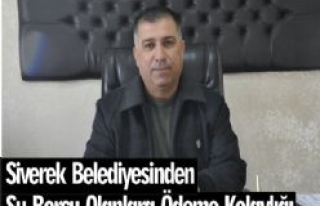 Siverek Belediyesinden Su Borcu Olanlara Ödeme Kolaylığı