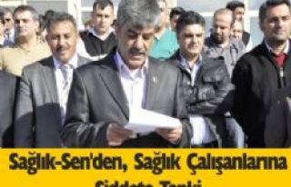 Sağlık-Sen'den, Sağlık Çalışanlarına Şiddete...