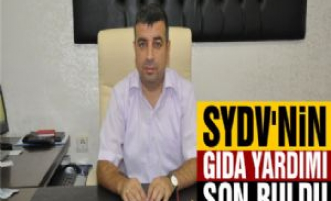 SYDV'nin Gıda Yardımı Sona Erdi