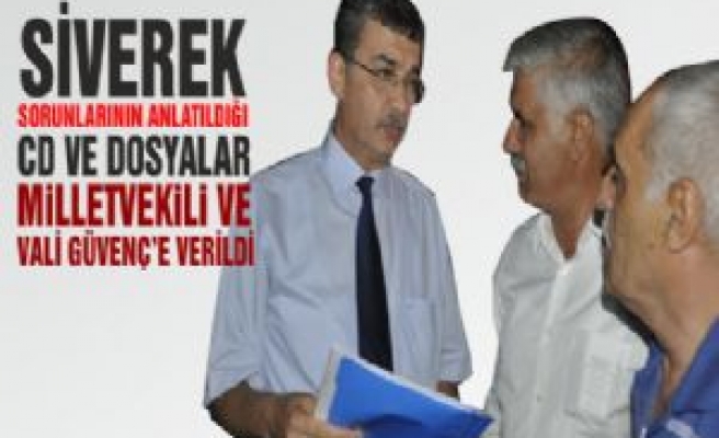 Gülpınar ve Güvenç'e Siverek Sorunlarının Bulunduğu Dosya Verildi