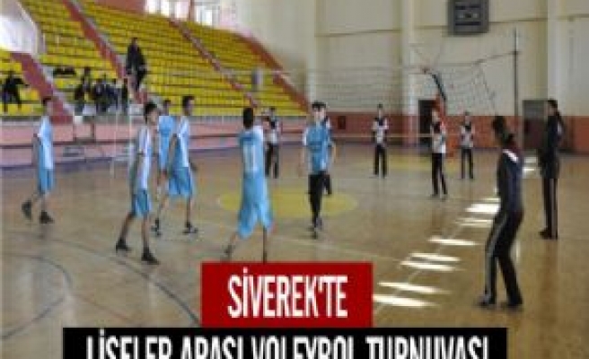 Siverek'te Liseler Arası Voleybol Turnuvası 