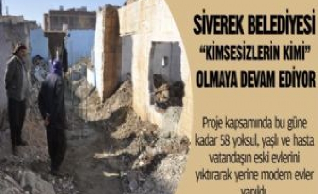 Siverek Belediyesi 'Kimsesizlerin Kimi' Olmaya Devam Ediyor