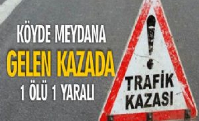 Köyde Meydana Gelen Kazada 1 Ölü 1 Yaralı