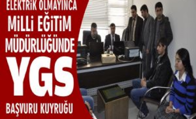 Milli Eğitim Müdürlüğünde YGS Başvuru Kuyruğu