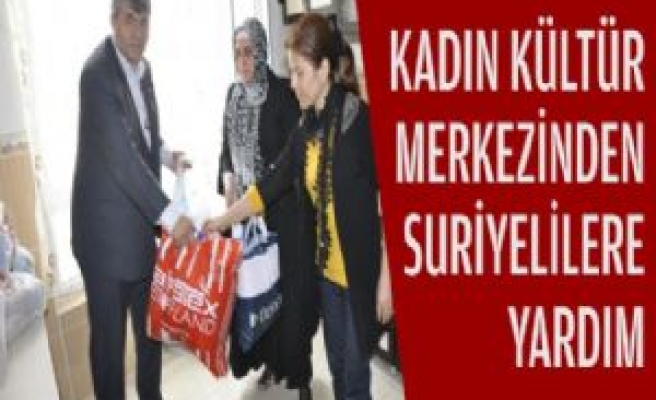 Kadın Kültür Merkezinden Suriyelilere Yardım 