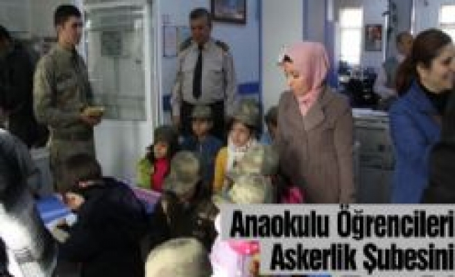 Anaokulu Öğrencileri Askerlik Şubesini Ziyaret Etti