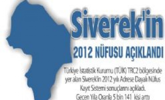    Siverek'in 2012 Nüfusu Açıklandı 